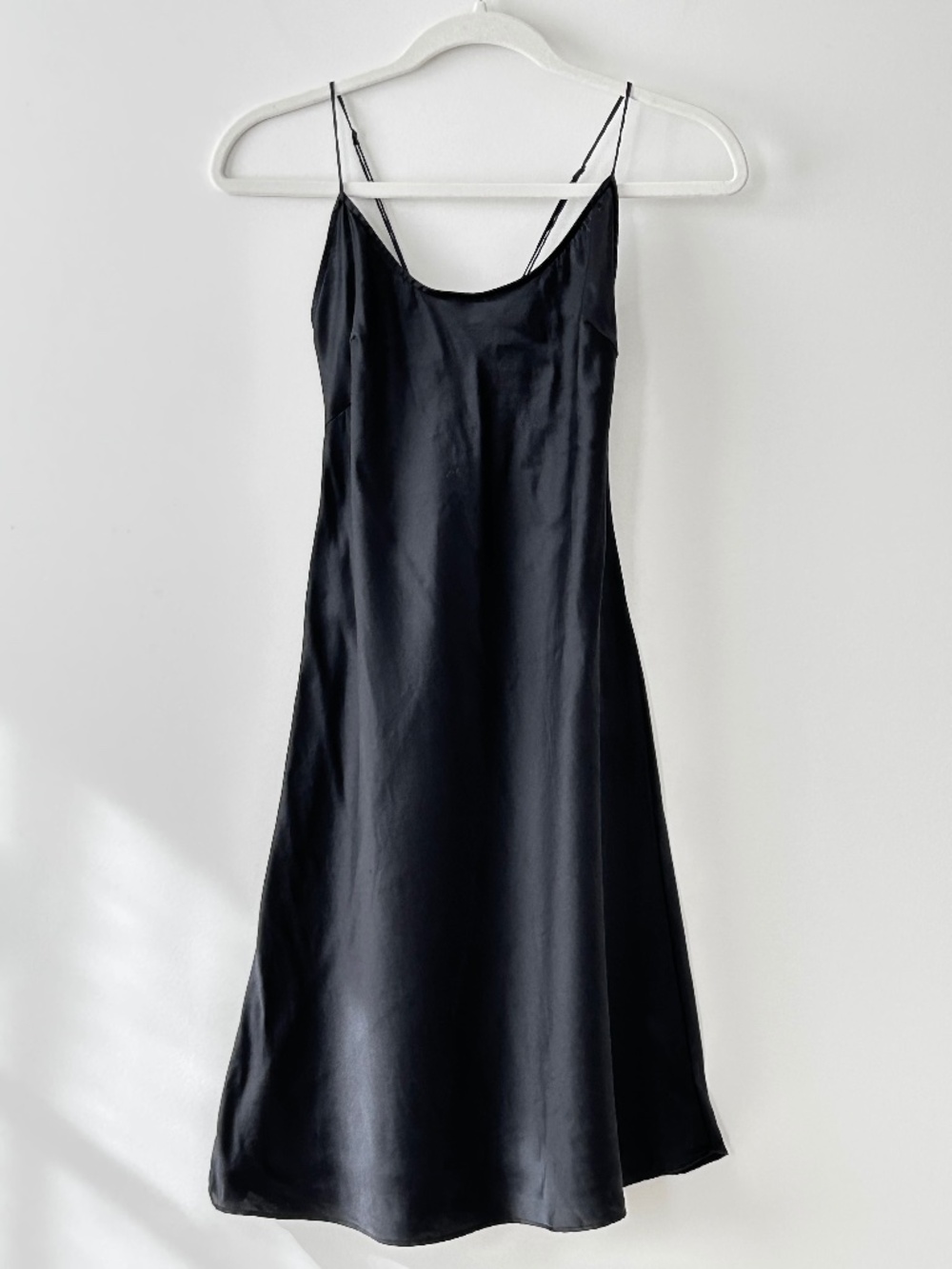 Victoria's Secret 100% Silk Black Slip Dress